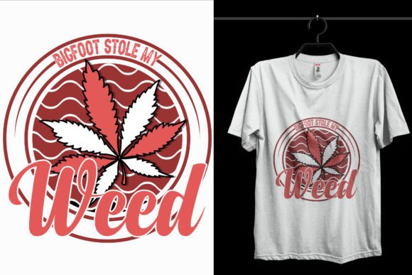 Bigfoot Stole My Weed T-Shirt Design
