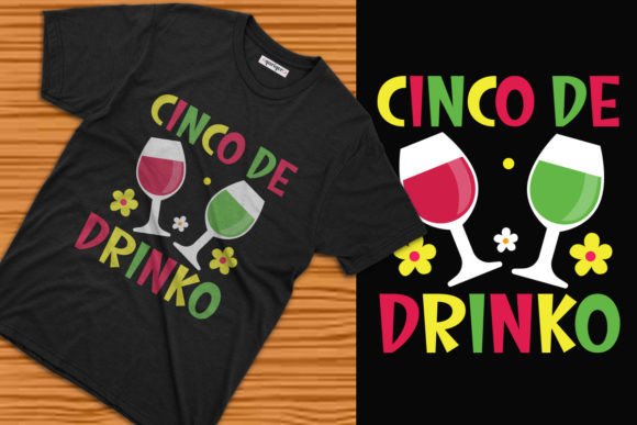 Cinco De Drinko T-shirt Design: Elevate Your Print-on-Demand Strategy with Customizable Baseball Graphics