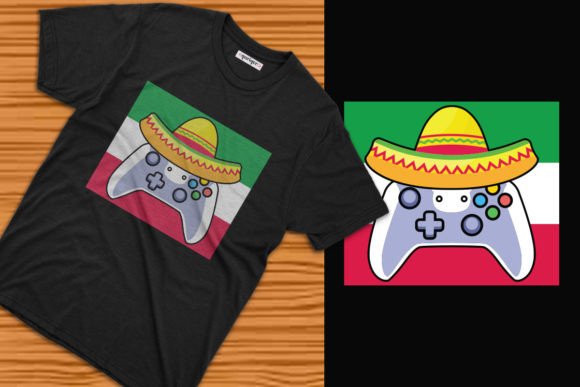 Gamer Cinco De Mayo T-shirt Design: A Versatile Asset for Print-on-Demand Creators