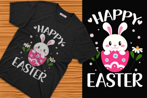 Happy Easter Tee Design Template