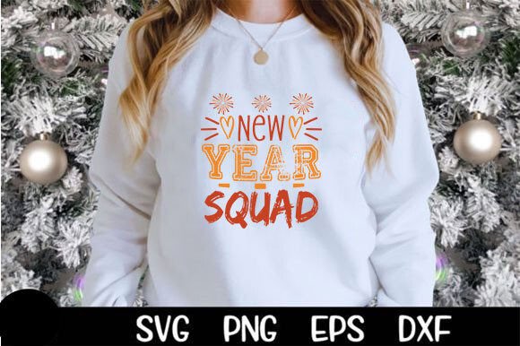 Happy New Year Design, New Year Squad