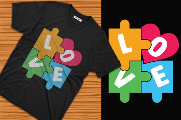 Love Autism Awareness Day TShirt Design
