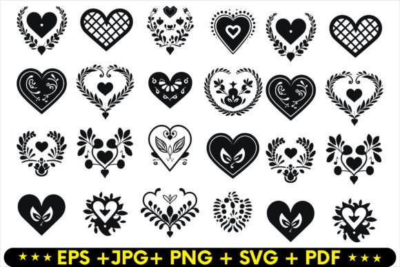 Love Heart Symbol Ions Set, Heart Vector
