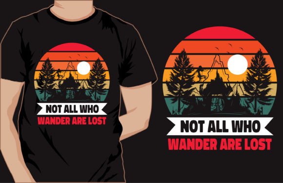 Retro Vintage Hiking Design Png Eps