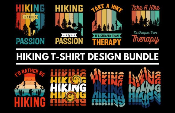 Retro Vintage Hiking Design Png Eps Bund